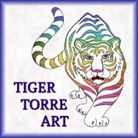 Rainbow Tiger Logo Icon for Tiger Torre Art